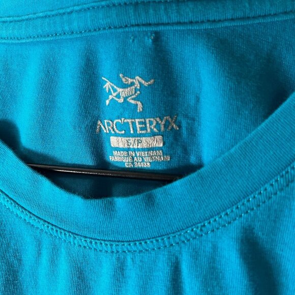 Arc'teryx Quadrants SS T-Shirt Hiking Outdoor Women's Small Blue - Picture 5 of 8